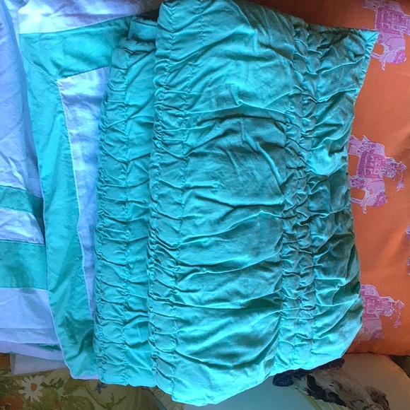 Pottery Barn Teen Pillow Shams in Color Pool (tealish green) - Picture 6 of 6